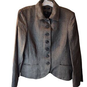 Women's Chaps Wool Black Blazer, Size XL, two front pockets, buttons on the way